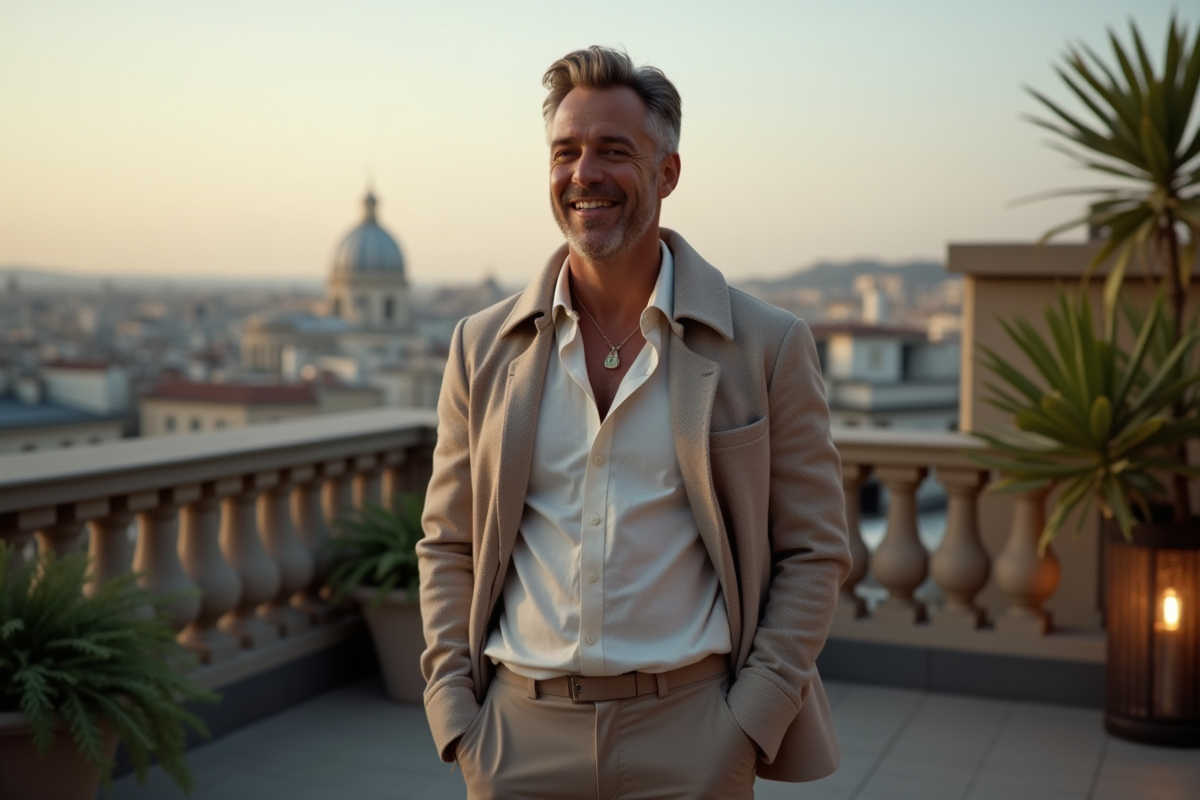 Homme charismatique lors d